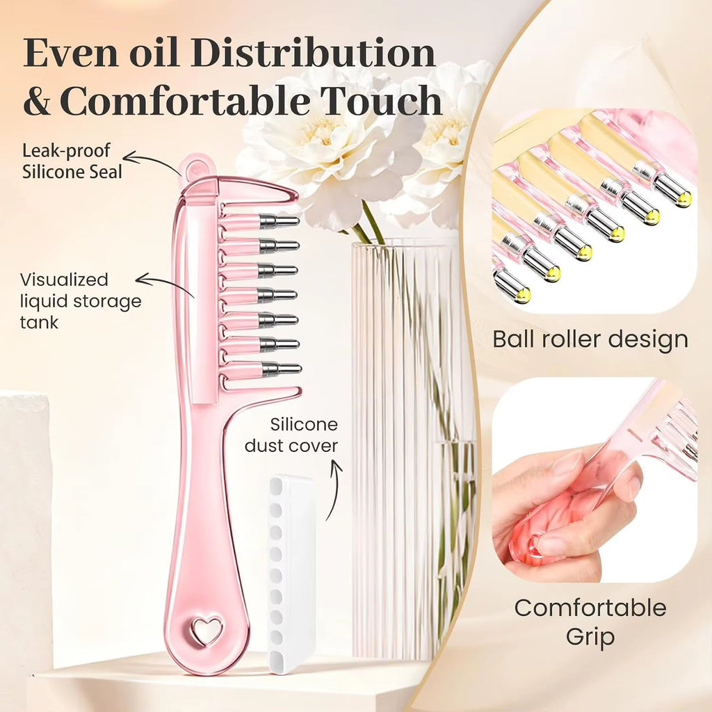 Even oil distribution, leak-proof seal and ball-roller tips